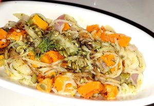 Dan’s rice noodle dish at Small Batch in St Louis