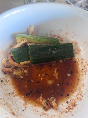 Forgot to take a before pictures. :p Asian Cucumbers  at Small Batch in St Louis