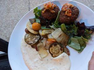 Lion's mane cakes at Small Batch in St Louis