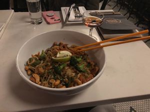 Pad Thai (vegan). Absolutely delicious! at Small Batch in St Louis