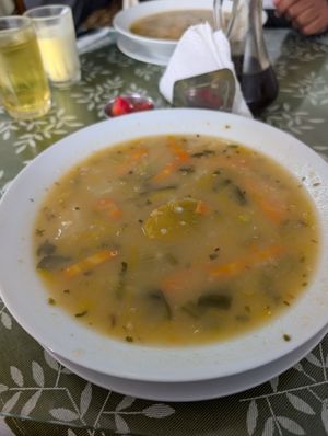 Quinoa soup at Sayel in Lima