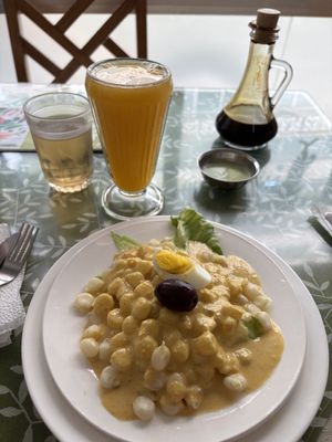 Choclito a la huancaina   at Sayel in Lima