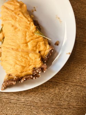 Vegan mango cake at Secret Life Cafe in Warsaw