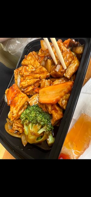 Check before ordering that everything is vegan!  at First Wok in Yonkers