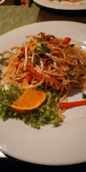 Hauptgang Spagetti at Gaststätte Tremonia Auch Porreebar in Dortmund