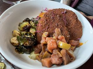 Seitan bbq chops  at Modern Love in Omaha