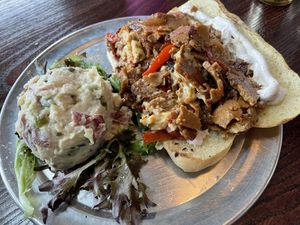 Pepper steak sandwich  at Modern Love in Omaha