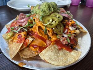 Vegan Nachos  at Modern Love in Omaha