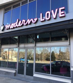 Outside  at Modern Love in Omaha