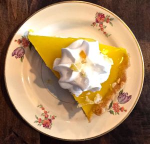 coconut cream pie, with something lemon (sorry, didn't catch the correct name…delicious!) at Modern Love in Omaha