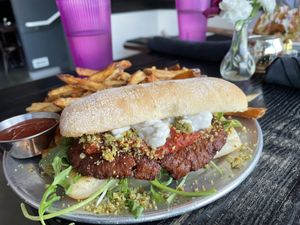 Chickpea Cutlet Parmesan  at Modern Love in Omaha