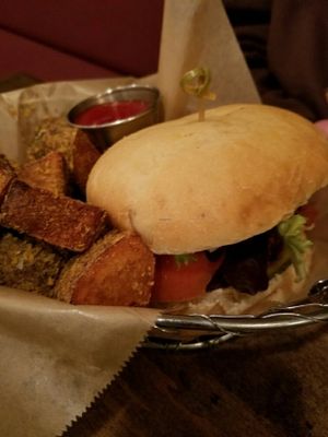 Modern Cheeseburger with Fatty Fries and Miso Ketchup at Modern Love in Omaha