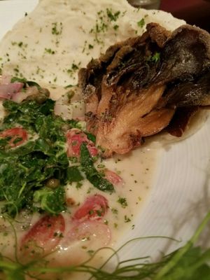 Wild Mushroom Piccata at Modern Love in Omaha