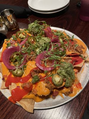 nachos  at Modern Love in Omaha