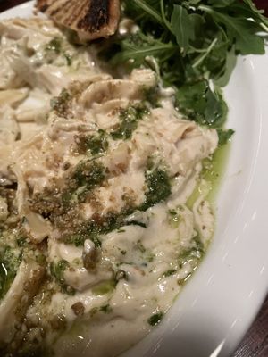 alfredo pasta  at Modern Love in Omaha