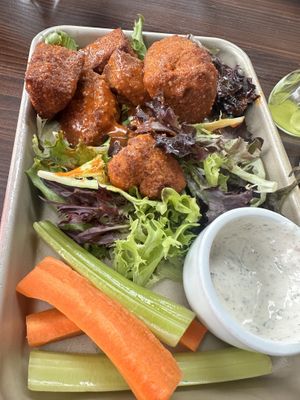 Buffalo seitan wings.  at Modern Love in Omaha