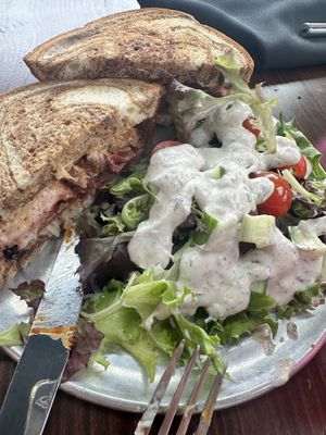 Reuben and salad.  at Modern Love in Omaha