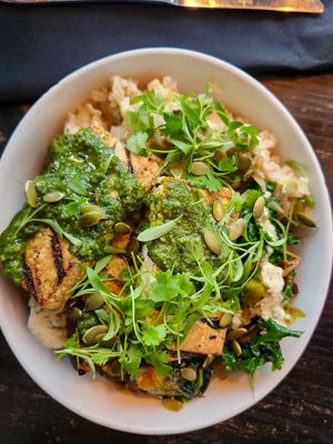 delish goddess bowl, friendly staff :p at Modern Love in Omaha