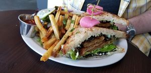 Fried Green Tomato BLT - so good! at Modern Love in Omaha