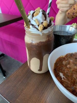 Chocolate peanut butter milkshake. Tastes just like a Reece’s peanut butter cup   at Modern Love in Omaha