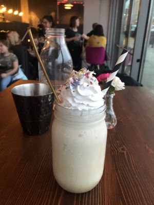 Vanilla bean shake at Modern Love in Omaha