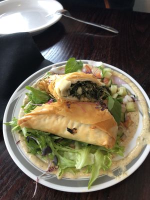 Spinach pie  at Modern Love in Omaha
