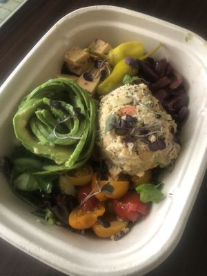 Beautiful presentation of the salad even Togo! at Modern Love in Omaha