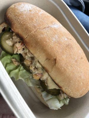 Vegan chickpea “tuna” sandwich  at Modern Love in Omaha