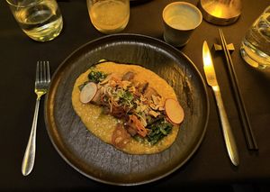Lemongrass eggplantt  at Alkemē in Santa Fe