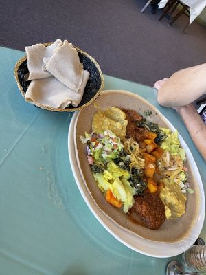 Millennium Platter at Rahel's Vegan Cuisine in Los Angeles