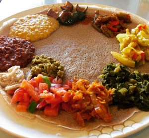 The Vegan Feast  at Rahel's Vegan Cuisine in Los Angeles