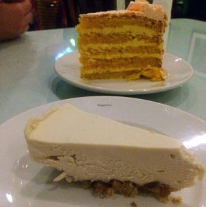 cheesecake  at Rahel's Vegan Cuisine in Los Angeles