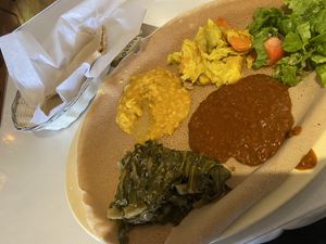   at Rahel's Vegan Cuisine in Los Angeles