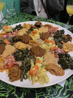   at Rahel's Vegan Cuisine in Los Angeles