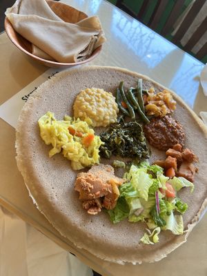   at Rahel's Vegan Cuisine in Los Angeles