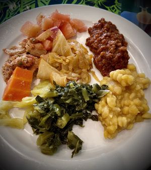   at Rahel's Vegan Cuisine in Los Angeles