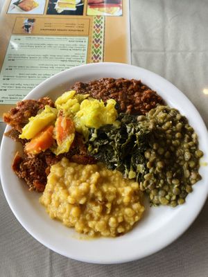  at Rahel's Vegan Cuisine in Los Angeles