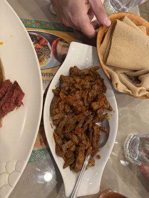 Tibs  at Rahel's Vegan Cuisine in Los Angeles