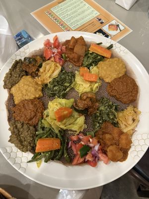   at Rahel's Vegan Cuisine in Los Angeles