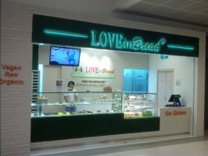 Shop front at LOVEinBread in Central Singapore