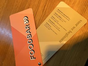 De voorafjes - ik koos de vegan gyoza  at Foodbar 39 in Den Burg