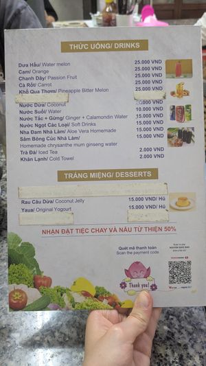 Menu 4/4 at Tilly Vegan in Ho Chi Minh City