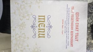 Menu 1/4 at Tilly Vegan in Ho Chi Minh City