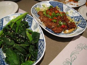 Chinese broccoli and Sesame vegan eel.

De-li-cious at Yuan in Montreal