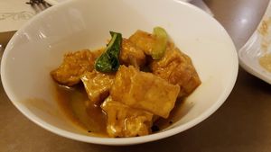 Tofu at Yuan in Montreal