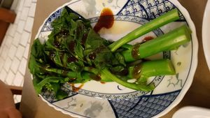 Chinese broccoli at Yuan in Montreal