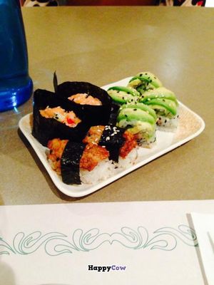 vegan sushi at Yuan in Montreal