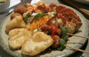 All you can eat buffet items at Yuan in Montreal