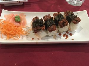 Eel nigiri!! (Peng) at Yuan in Montreal