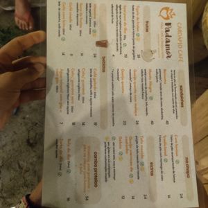 Menu at Padamor Moreré in Cairu